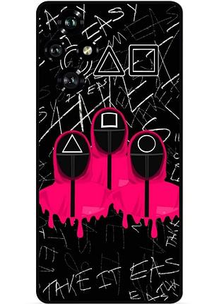Силіконовий чохол бампер для huawei honor 200 з малюнком гра в кальмара