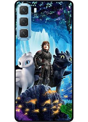 Силіконовий чохол бампер для infinix hot 60 pro (x6885) з малюнком как приручить дракона