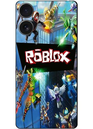 Силиконовый бампер чехол для huawei honor 400 с картинкой roblox роблокс