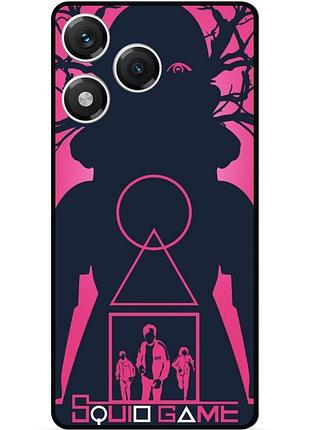 Силиконовый чехол бампер для huawei honor 400 lite игра в кальмара squid game