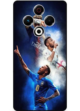 Силіконовий чохол бампер для tecno spark 30 (kl6) з малюнком неймар neymar