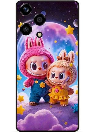 Бампер силиконовый чехол для huawei honor 200 lite с картинкой labubu лабубу