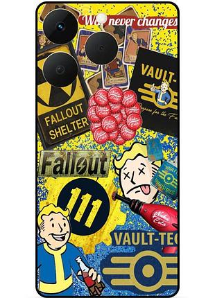 Силиконовый чехол для realme 15t с рисунком fallout фоллаут