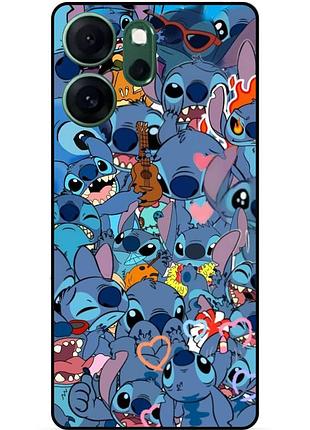 Силіконовий бампер чохол для oppo reno 14f з картинкою стіч stitch