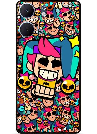 Силіконовий чохол бампер для oppo a5x стікери бравл честер brawl