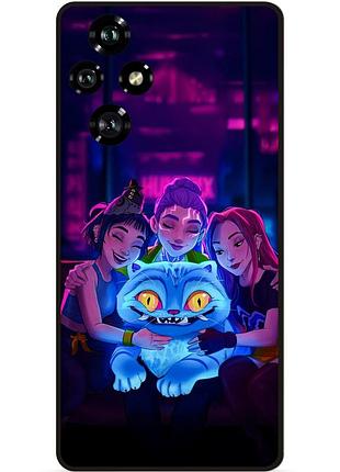 Силиконовый чехол бампер для huawei honor 200 с рисунком demon hunters k-pop