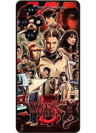Силиконовый бампер чехол для huawei honor 200 кино stranger things очень странные дела