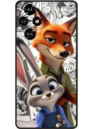 Силіконовий чохол бампер для huawei honor 200 з малюнком zootopia звірополіс