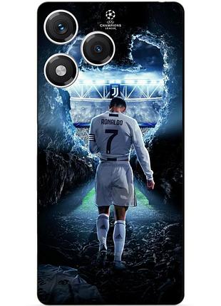 Чехол силиконовый бампер для huawei honor 400 lite с рисунком ronaldo роналдо
