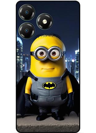 Силіконовий чохол бампер для zte blade a36 з малюнком міньйон бетмен minion