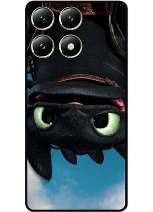 Чехол силиконовый для motorola moto g86 5g с картинкой как приручить дракона dragon
