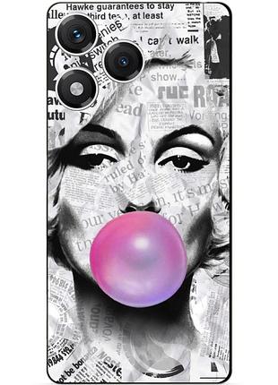 Чехол силиконовый бампер для huawei honor 400 lite с рисунком мэрилин монро marilyn monroe