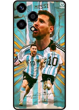 Силиконовый бампер чехол для huawei honor 200 lite с рисунком messi аргентина месси