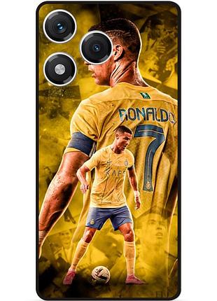 Силиконовый бампер чехол для huawei honor 400 lite с рисунком роналдо аль наср ronaldo