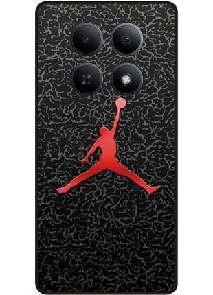 Чехол силиконовый бампер для xiaomi redmi note 15 5g с рисунком jordan джордан