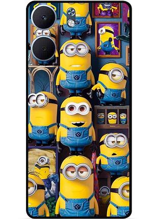 Силиконовый бампер чехол для oppo a5x с картинкой миньоны minion