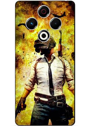 Силіконовий чохол бампер для tecno spark 30 (kl6) з малюнком пабг pubg