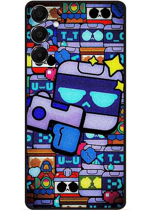 Силіконовий чохол бампер для samsung a15 стікери 8-бит бравл 8-bit brawl