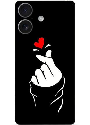 Чехол силиконовый бампер для huawei honor 400 с рисунком знак любви