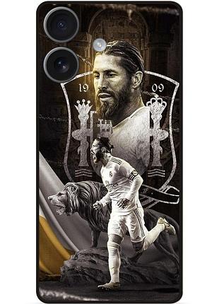 Чехол силиконовый бампер для huawei honor 400 с рисунком sergio ramos серхио рамос real