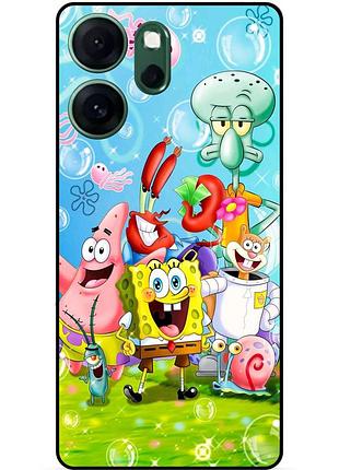 Силіконовий чохол для oppo reno 14fs з малюнком sponge bob губка боб