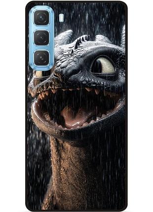 Силіконовий чохол бампер для infinix hot 60 pro (x6885) з малюнком как приручить дракона