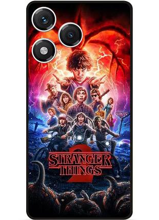 Силиконовый бампер чехол для huawei honor 400 lite с картинкой очень странные дела stranger things
