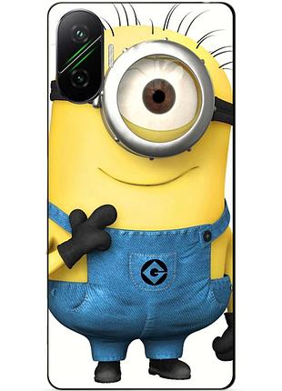 Силиконовый бампер чехол для xiaomi poco f7 с рисунком миньон кевин minion