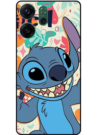 Силіконовий бампер чохол для oppo reno 14 з малюнком stitch стіч