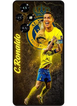 Силиконовый бампер чехол для huawei honor 200 с рисунком ronaldo аль наср роналдо