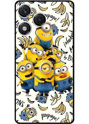 Силиконовый бампер чехол для huawei honor 400 lite с рисунком minion миньоны