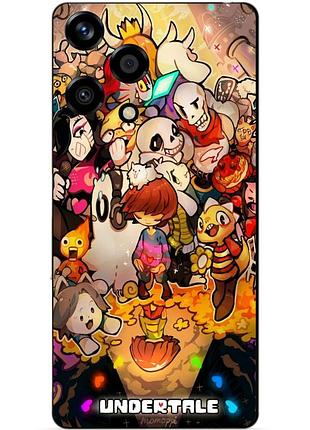 Силиконовый бампер чехол для huawei honor 200 lite с рисунком андертейл undertale