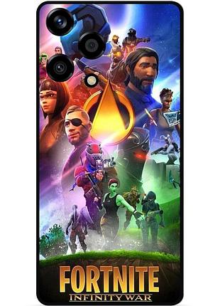 Силиконовый чехол бампер для huawei honor 200 lite с рисунком fortnite фортнайт