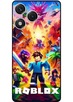 Чехол силиконовый бампер для huawei honor 400 lite с картинкой роблокс roblox