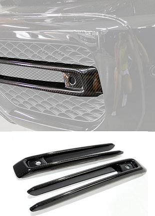 Карбоновые накладки переднего бампера mercedes g-class w463a w464
