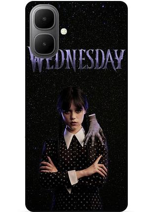 Чохол силіконовий бампер для infinix smart 10 з картинкою уенздей wednesday