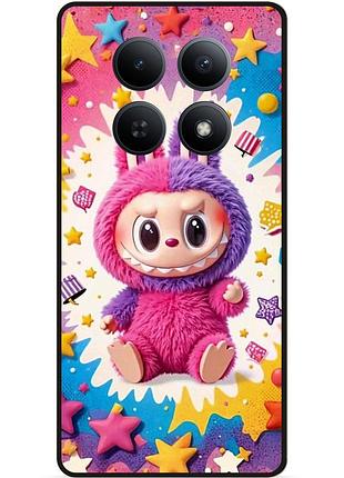 Силиконовый бампер чехол для xiaomi redmi note 15 5g с рисунком labubu лабубу
