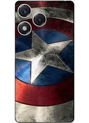 Чехол силиконовый бампер для huawei honor 400 lite с рисунком капитан америка супергерой marvel