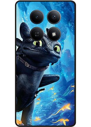 Чехол силиконовый для xiaomi redmi note 15 5g с рисунком как приручить дракона dragon
