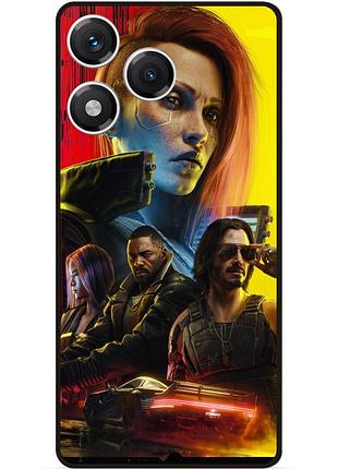 Силиконовый бампер чехол для huawei honor 400 lite с рисунком cyberpunk