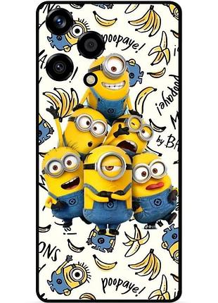 Силіконовий чохол бампер для huawei honor 200 lite з малюнком міньйони minion