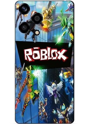 Силиконовый бампер чехол для huawei honor 200 lite с картинкой roblox роблокс