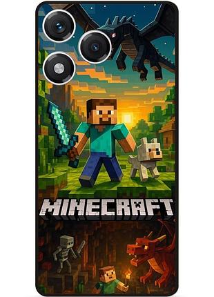 Силіконовий чохол бампер для huawei honor 400 lite з картинкою майнкрафт minecraft