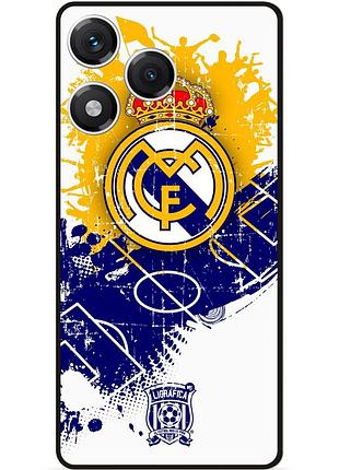 Чехол силиконовый бампер для huawei honor 400 lite с рисунком реал мадрид real madrid