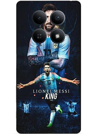Чехол силиконовый бампер для xiaomi redmi note 15 pro plus 5g с рисунком messi аргентина месси