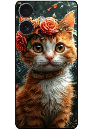 Чехол силиконовый бампер для huawei honor 400 с рисунком котенок