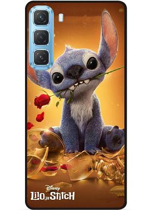 Силиконовый чехол бампер для infinix hot 60 pro plus (x6886) stitch лило и стич