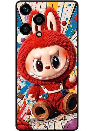 Силиконовый бампер чехол для huawei honor 200 lite с картинкой лабубу labubu