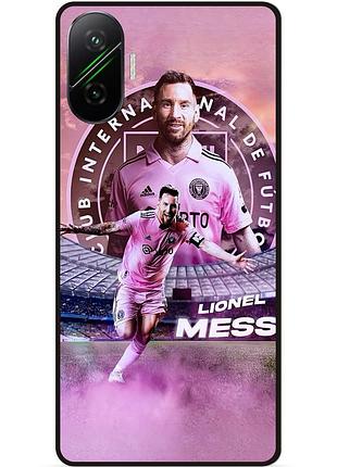 Силіконовий чохол бампер для xiaomi poco f7 з малюнком leo messi мессі