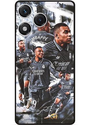Силиконовый чехол бампер для huawei honor 400 lite с картинкой mbappe real мбаппе